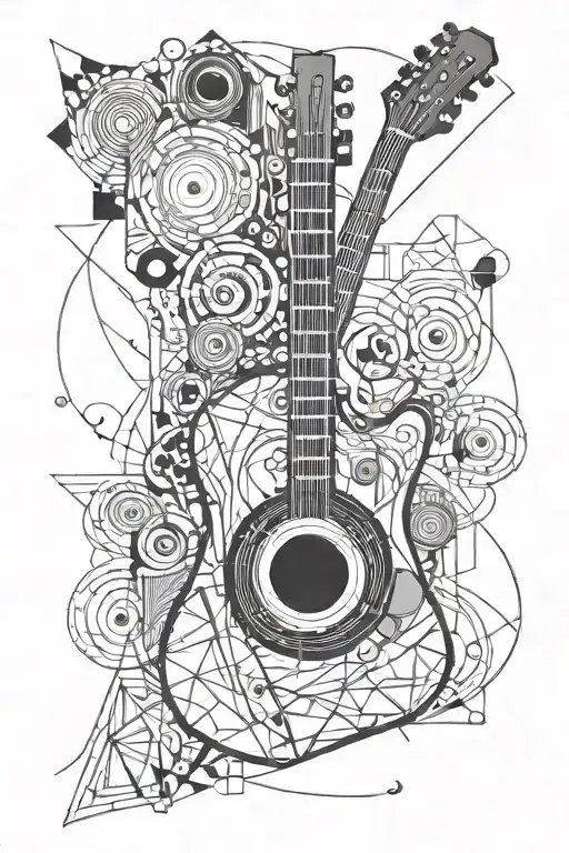 Guitar And Camera Lens