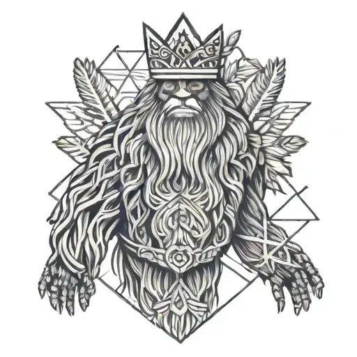 Sasquatch With Crown