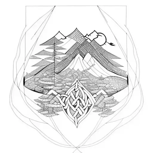 Celtic Mountain And Forest