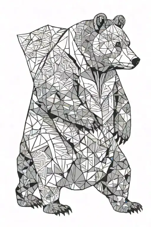 Full Body Shot Of A Bear Wearing Authentic Clothes Of A Miller