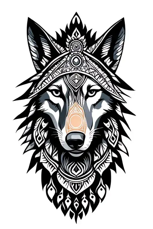 Indian Wolf Mother Mary