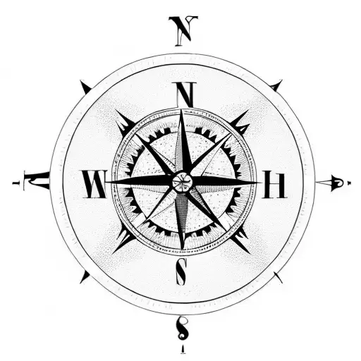 Compass Clock Coin