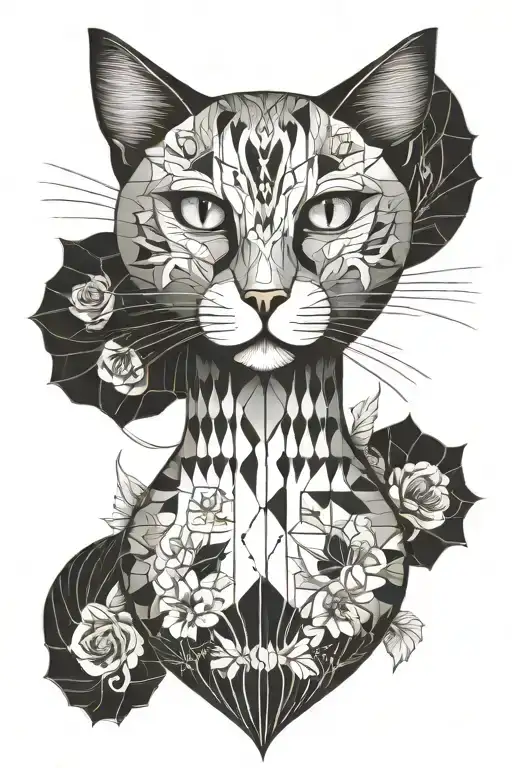 Cat Knocking Of Flower Vase