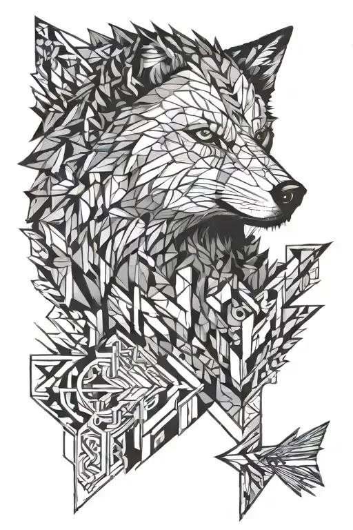 Arrow Peircing House Stark Wolf