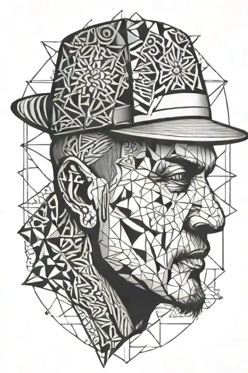 Gangster Head With Ny Cap