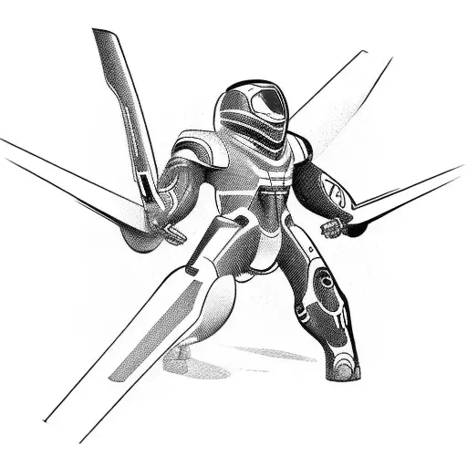 A Sleek Futuristic Motorcycle Merging With A Vintage Car Design