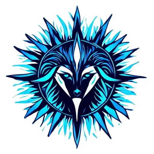 Aries Sun Blue Flame