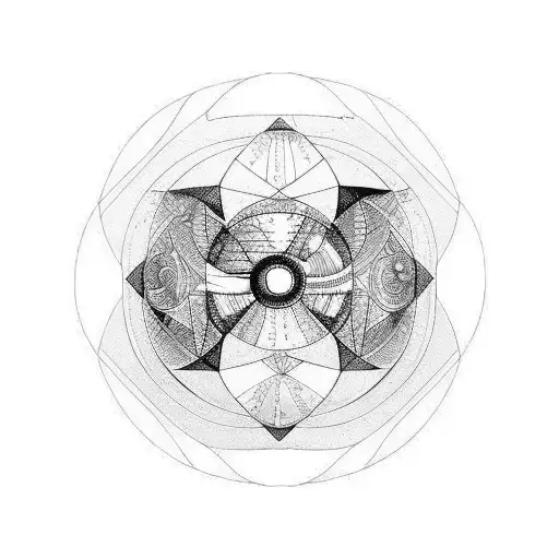Forest Cube Sun Ying Yang Moon
