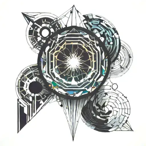 Abstract Planet Vertical Vector Colors