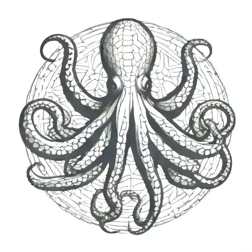 Octopus Gracefully Swimming