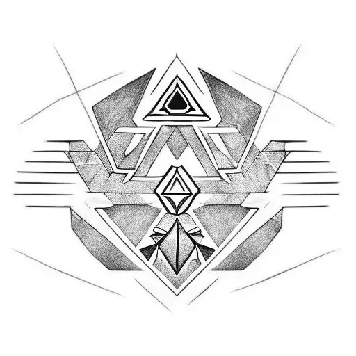 Zelda Triforce Colourful