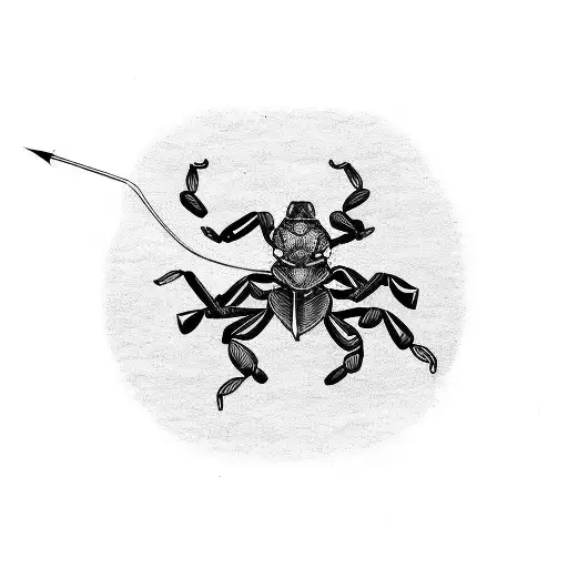 Scorpion With Bow And Arrow