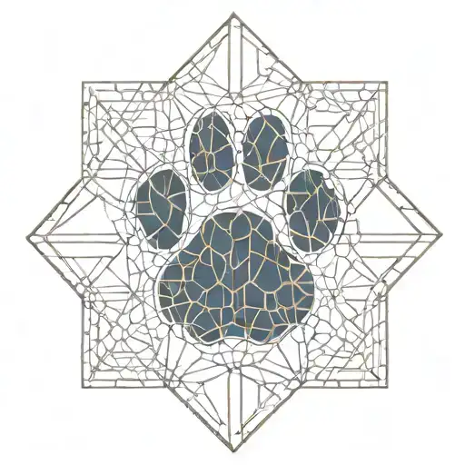 Dog Paw Print Merged