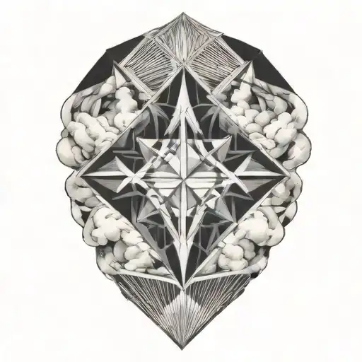 Dark 5 Diamond Rings In Clouds