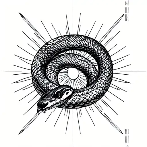 Geometric Snake Coming