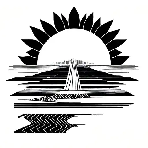 Sun Becomes A Waterfall