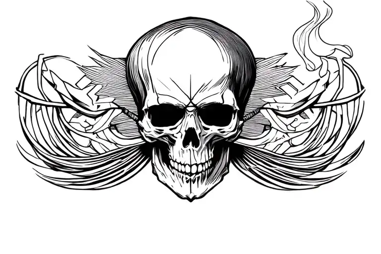 Western Skeleton Smoking