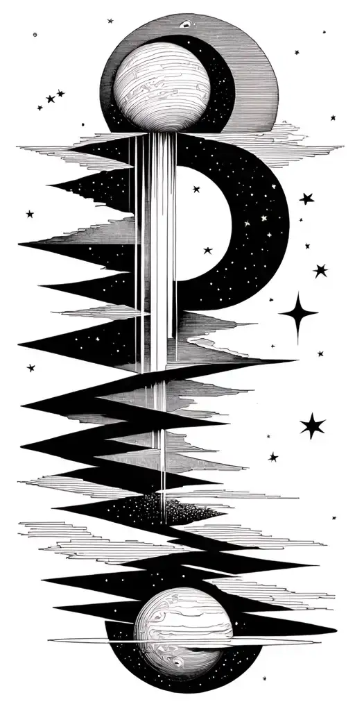 A Waterfall Of Stars And Planets