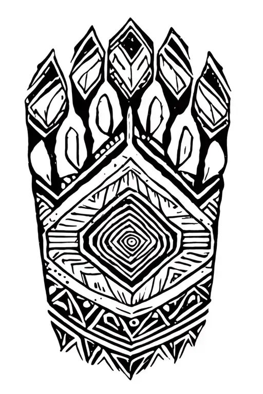 Native Americans Bear Paw Print