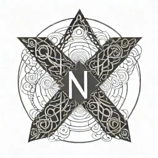 A Symbol Made From The Letters N And L