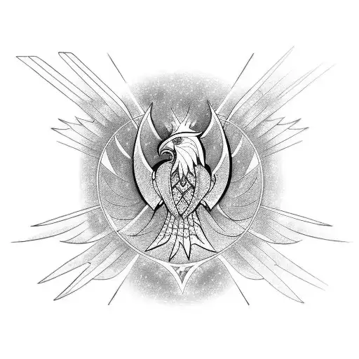 Mechanical Phoenix With An Engine For A Heart