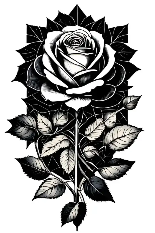 Virgo Zodiac Sign With Rose Intertwined