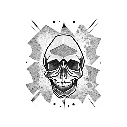 Rock Music Skull Small