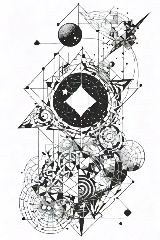 Abstract Tattoos Outer Space Liberation