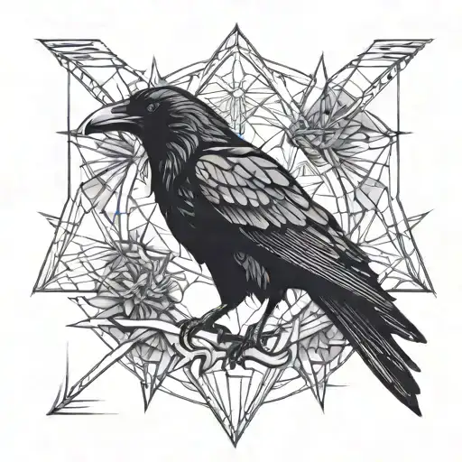 A Raven Standing Tall