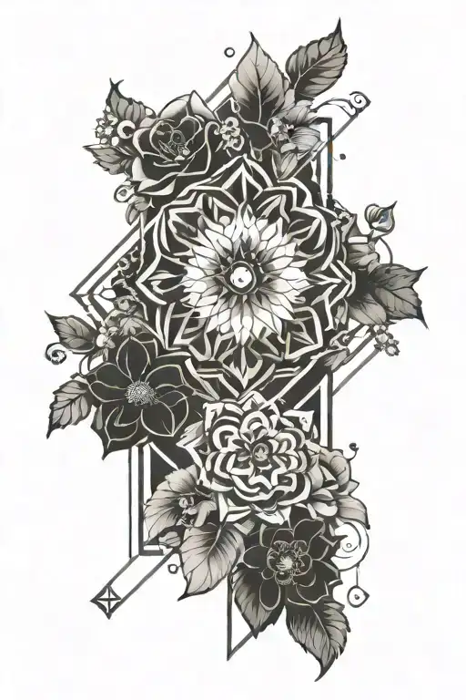 Leo Zodia Sign Tattoo On Forearm With Flowers