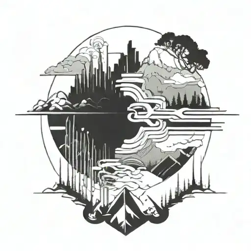 Landscape And Techno Music