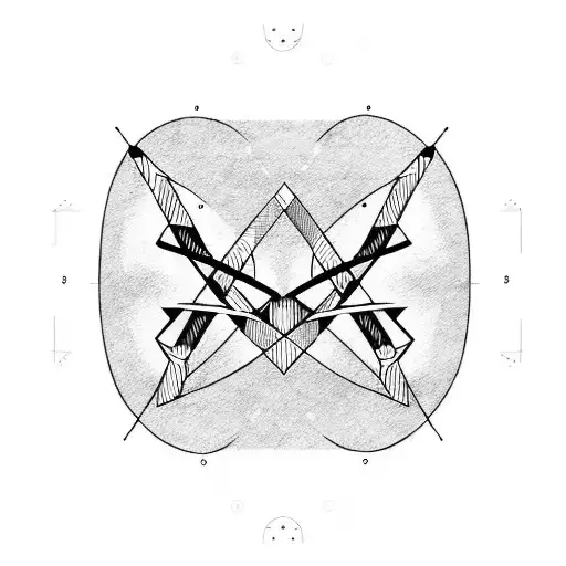 Bauhaus Bow Arrow Dot