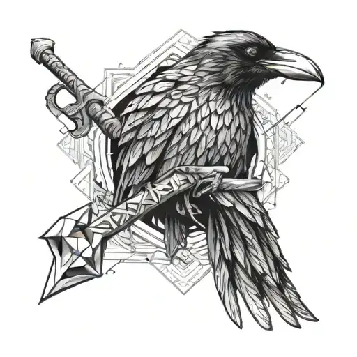 Raven And Axe
