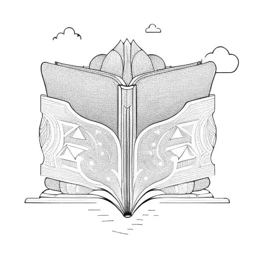 Open Book With Door To Another Dimension