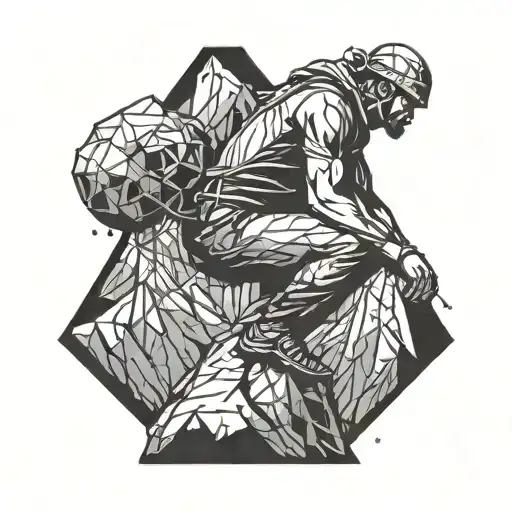 Climber Climbs Mountain