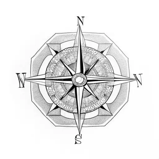 Compass White Anchor