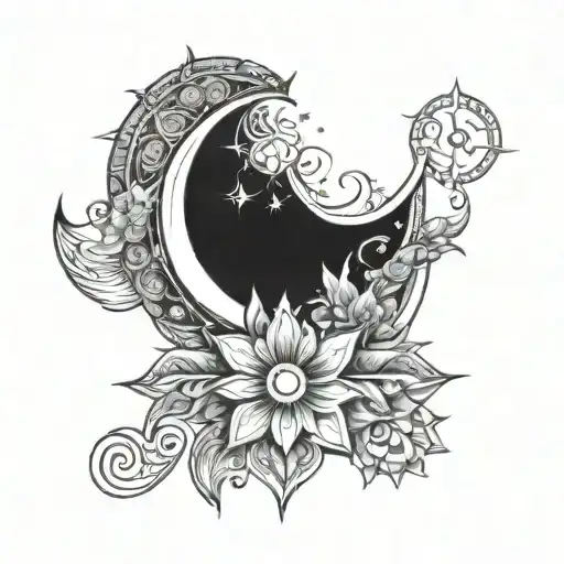 Moon Sun Flower Esoteric End Chest