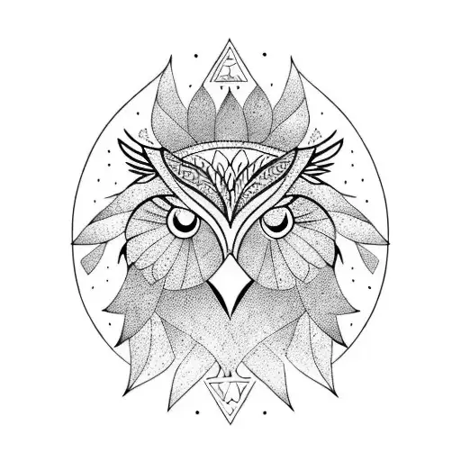 Owl With Lion