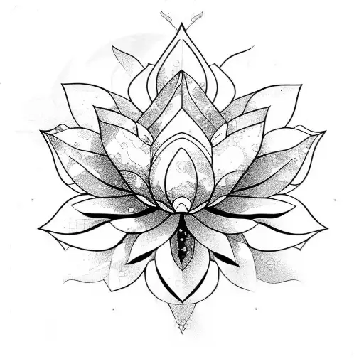 Warframe Lotus Flower Symmetrical