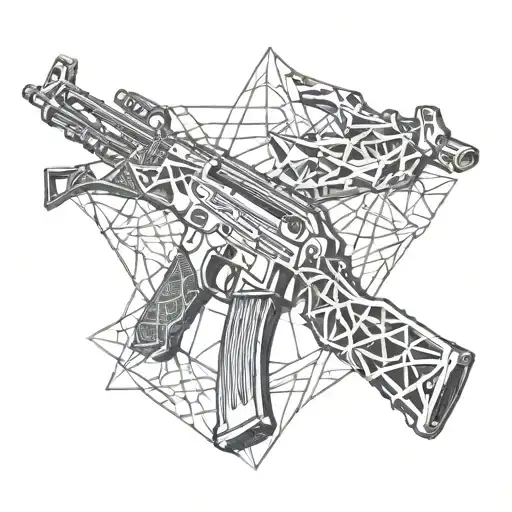 Ak47 Gun Intertwined