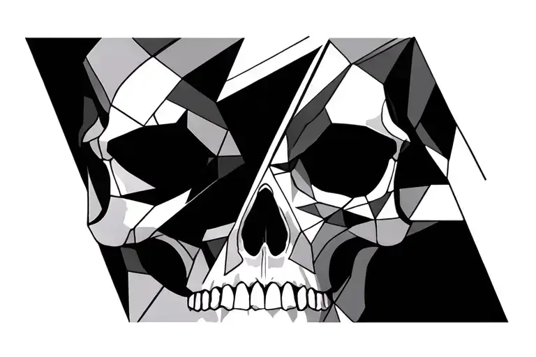 Geometric Chest Skull