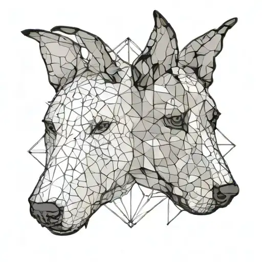 Bull Terrier And Jack Russel