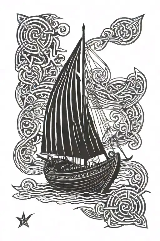 Viking Longship Celtic