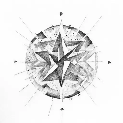 Falling Star With Cloud