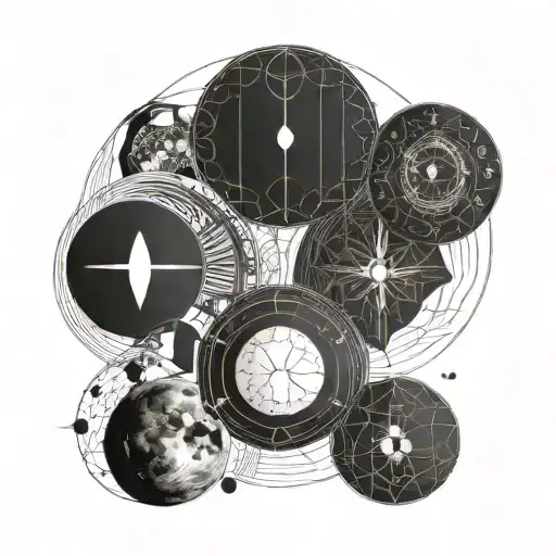 Moon Phases Horizontal