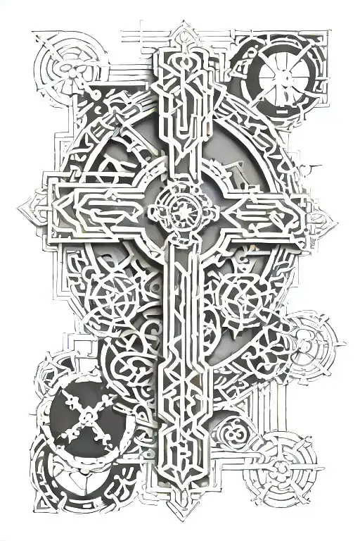 Mechanical Engineer Celtic Cross Made