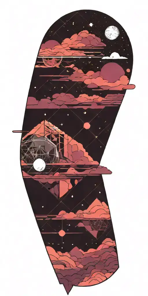 Space Theme With Cosmic Dust Clouds