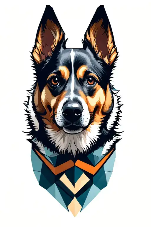 Dog Silloutte Determined