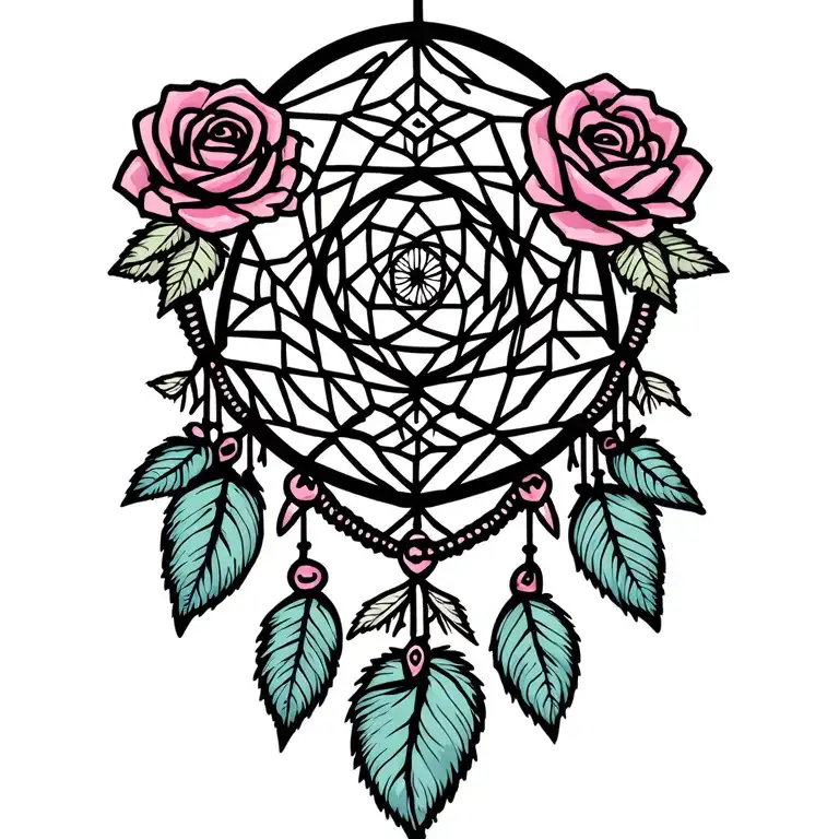 Dream Catcher With Roses