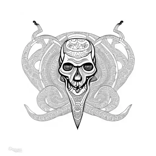 Skull Figure 8 Serpent